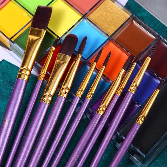 Bundle of Face Painting Sets and 2 sets of Brushes with 3 Paint Sticks - Picture 8 of 16